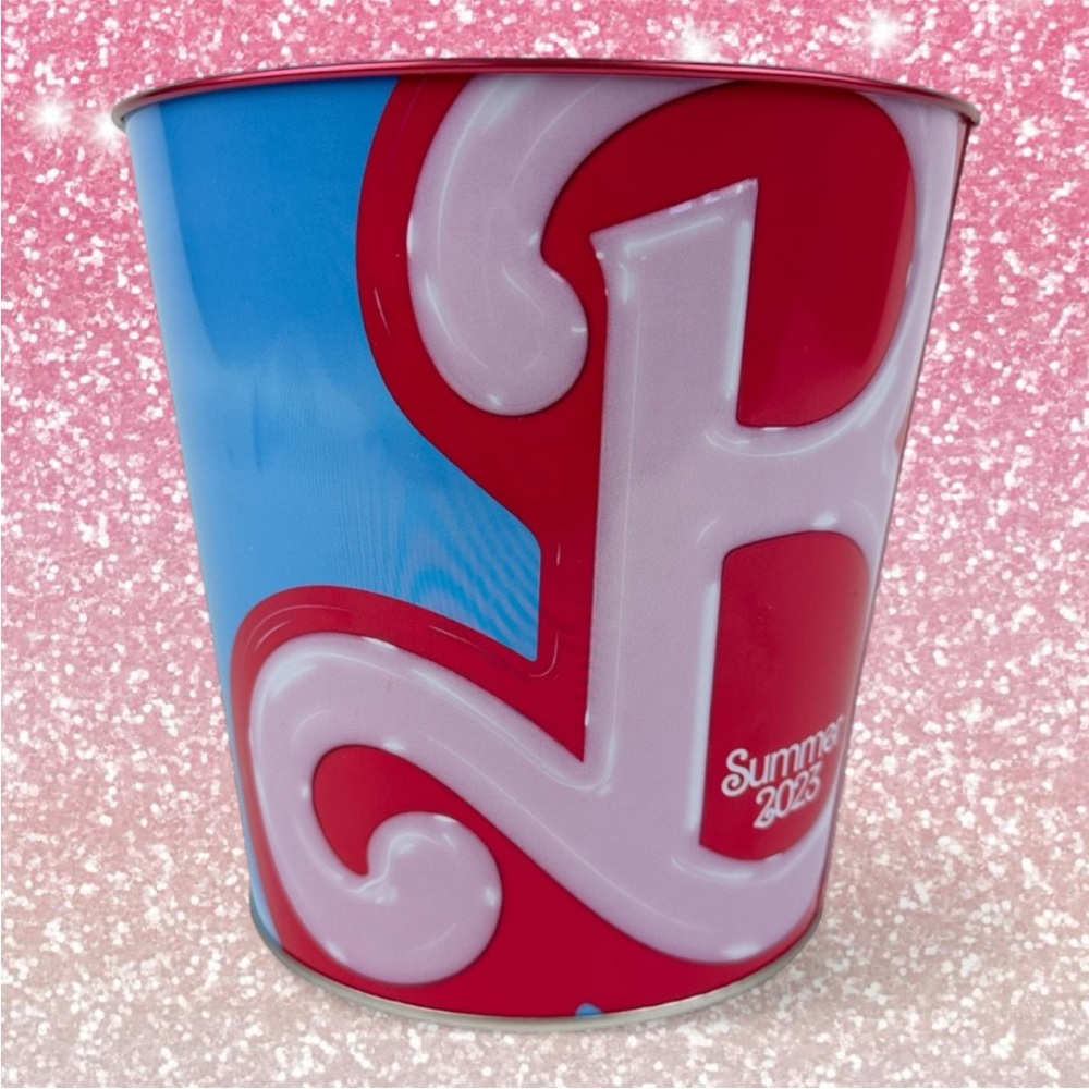 Barbie Popcorn Tin Can